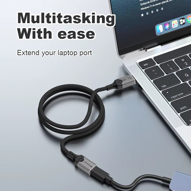 DOONJIEY USB5 Typ-C Verlängerungskabel Thunderbolt 5 mit 80Gbps und 240W Schnellladefunktion für iPhone 16, MacBook und iPad Pro - Bild 2