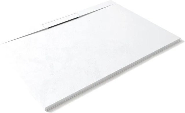 Stano Duschwanne Lyra aus Mineralguss extra flach in Weiß B/T: 140 x 100 cm - Bild 1