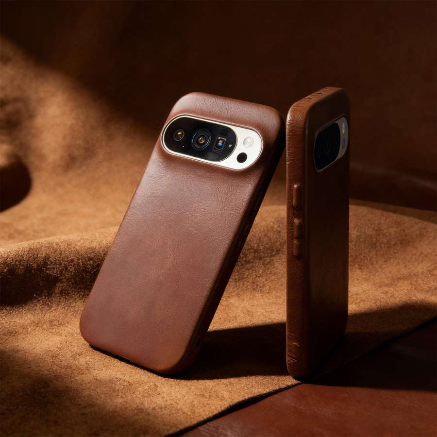 Echte Lederhülle aus Ölwachs für Google Pixel 9 Pro XL, Pixel 10 Pro XL, 8 Pro, 7, 8, 6 in Braun - Bild 2