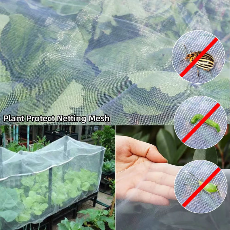 Insektenschutznetz für Garten, Gemüse, Blumen und Obst in Weiß zur Schädlingsbekämpfung und als Gewächshaus-Schutznetz - Bild 2