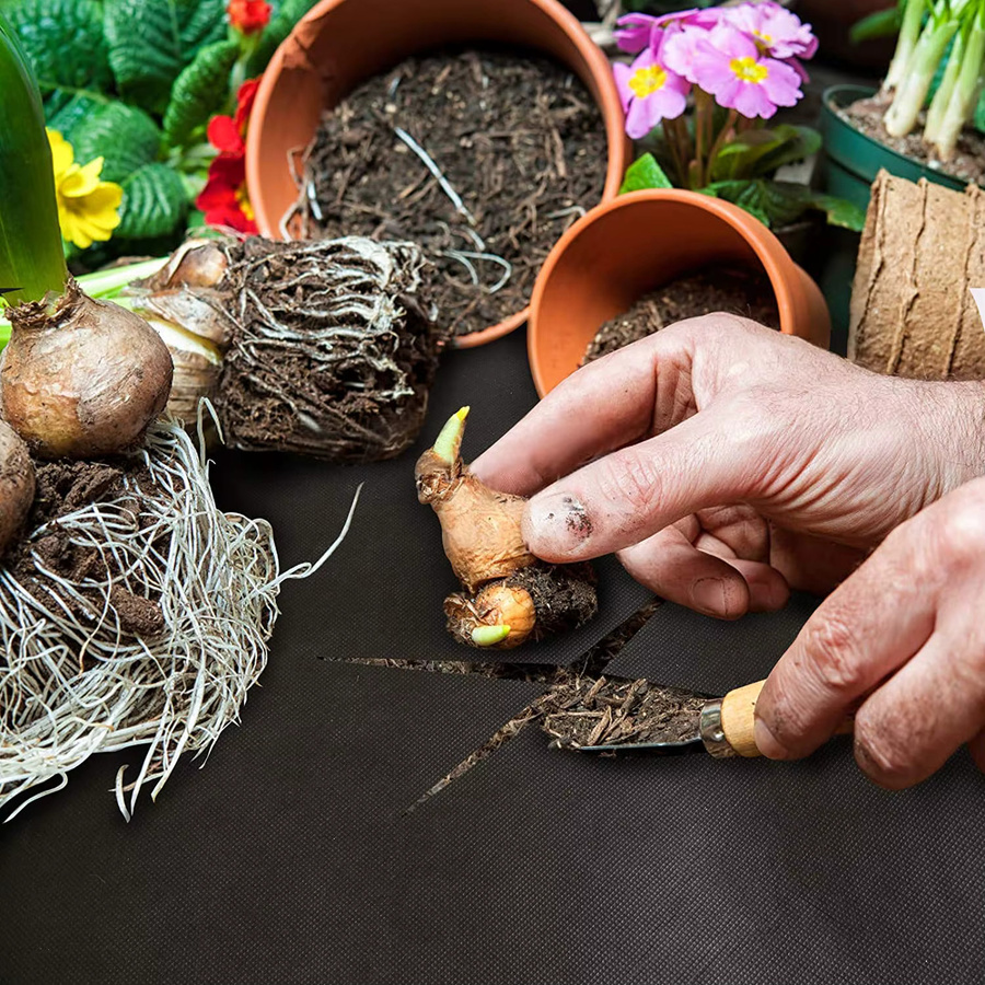 Robuste Garten-Unkrautbarriere als Landschaftsstoff in Schwarz inklusive 10 Querklammern - Bild 5
