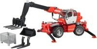 Bruder Manitou Teleskoplader MRT 2150 Baustelle mit Zubehör - Bild 1
