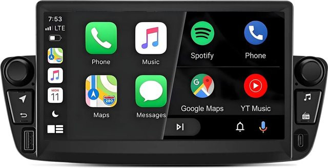 Junsun Autoradio mit Bluetooth in Schwarz für Peugeot 107 und Toyota Aygo - Bild 1