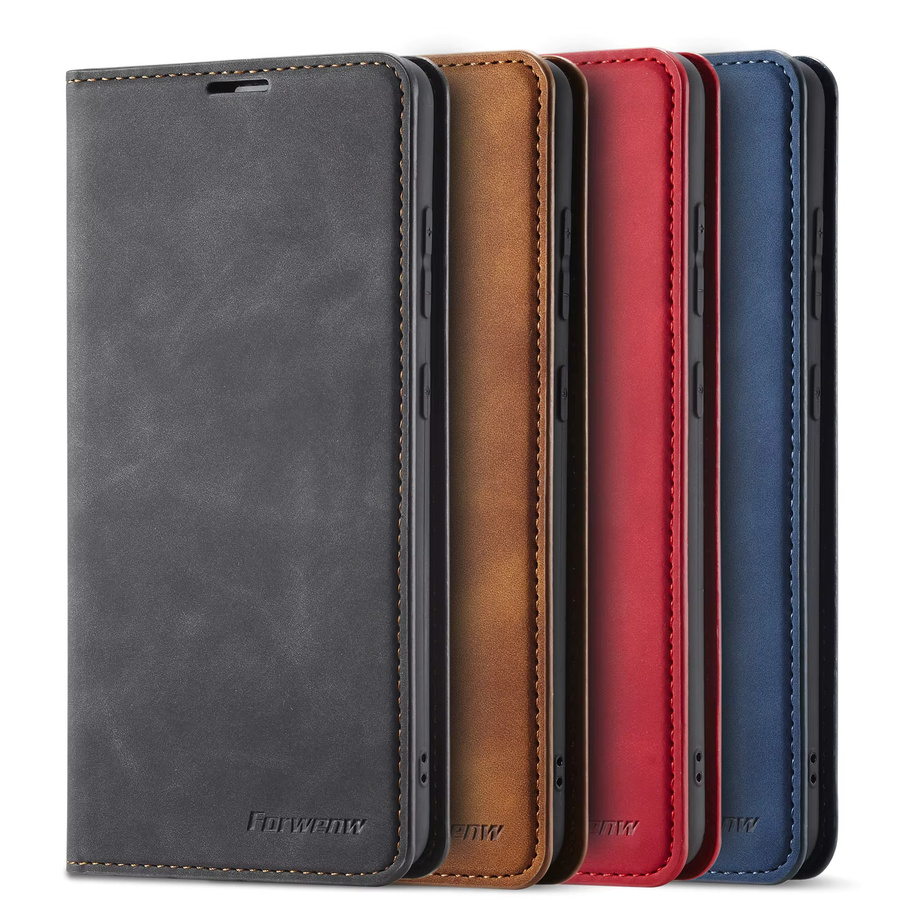 Flip Ledertasche für Samsung Galaxy A-Serie in Schwarz oder Braun als Brieftasche und Schutzhülle - Bild 5