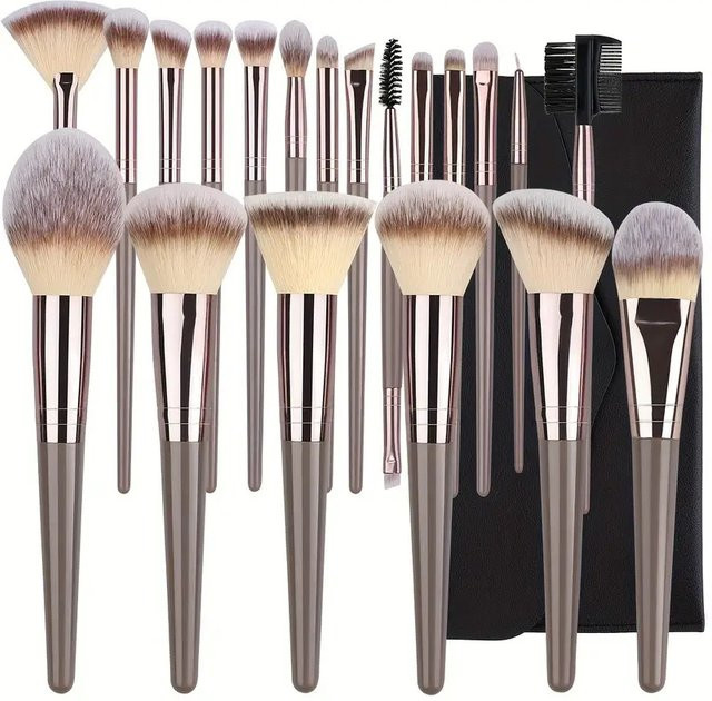 RUNTOIN Make-up-Pinsel-Set, 10-20-teilig, Unisex, Gesicht - Bild 1
