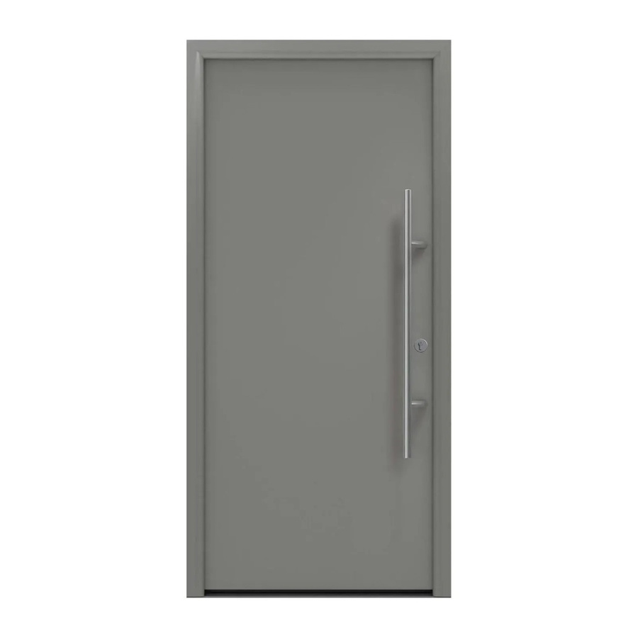 EcoStar Haustür Isopro Secur IPS 010 in Graualuminium mit RC2 Schutz, B/H: 110 x 210 cm, DIN Rechtsausführung - Bild 2