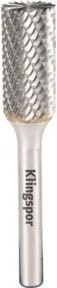 Klingspor HF 100 B Hartmetallfräser mit Kreuzverzahnung in Silber, Durchmesser: 9,6 mm, Länge: 19 mm, Bohrung: 6 mm - Bild 1