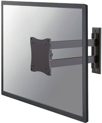 Neomounts Monitor-Wandhalterung FPMA-W820BLACK Schwarz für 1 Display von 25,4 cm bis 68,6 cm mit VESA 75x75 mm, neigbar, schwenkbar und ausziehbar - Bild 1