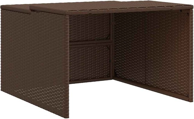Rasenmäher Roboter Garage von VD Home Furnishing aus Poly Rattan in Braun, B/T/H: 86 x 90 x 52,57 cm - Bild 1