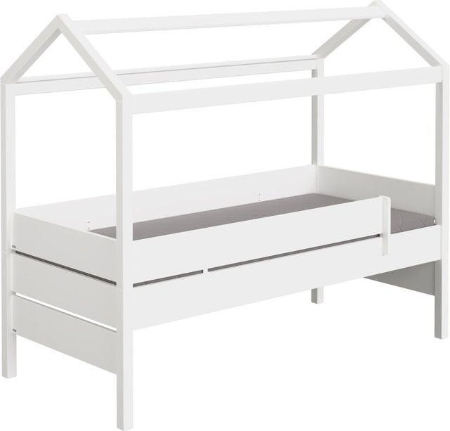 Kojenbett PAIDI TINY HOUSE in Weiß mit Hausrahmen und modernem Design, B/T/H: 200 x 90 x 101 cm - Bild 1