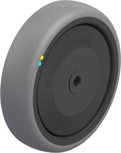 Blickle Schwerlast-Rad TPA 126/8KFD-ELS in Grau und Schwarz mit 125 mm Durchmesser und 80 kg Tragfähigkeit - Bild 1