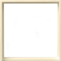 Gira Adapterrahmen mit quadratischem Ausschnitt für Geräte mit Abdeckung in Weiß und Beige - Bild 1