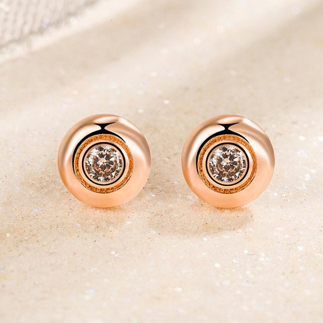 Lucky Star Jewelry Ohrstecker, geometrisch, rund, Damen - Bild 1