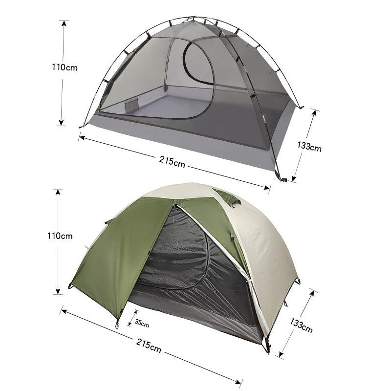 Regenfestes und winddichtes vollautomatisches Campingzelt mit Sonnenschutz für Familien und Reisen - Bild 2