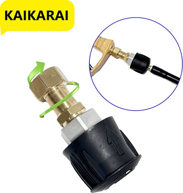 Kaikarai Hochdruck-Waschwasserpistole mit 360 Grad rotierendem Anti-Wickel-Zubehör für Karcher K-Serie Schnellanschluss - Bild 1