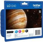 Brother LC1240 Tintenpatronen MultiPack, 4er-Set in Schwarz, Cyan, Magenta und Gelb - Bild 1