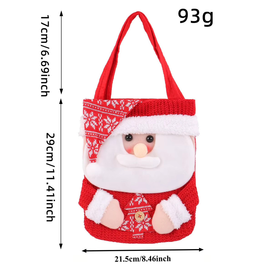 Rote Weihnachtsstrümpfe für Kinder mit Cartoon-Design als dekorative Geschenktüten aus Textil - Bild 6