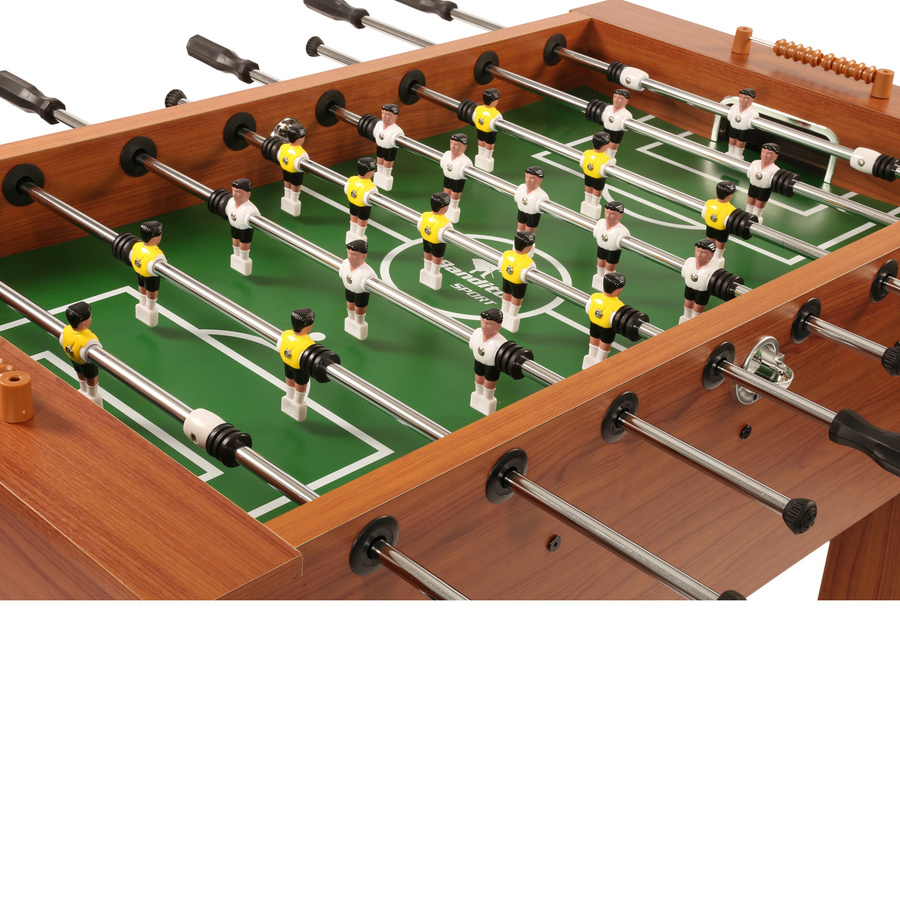 Bandito Profi-Soccer DeLuxe Kickertisch, braun, Standardstangen (ST) - Bild 4
