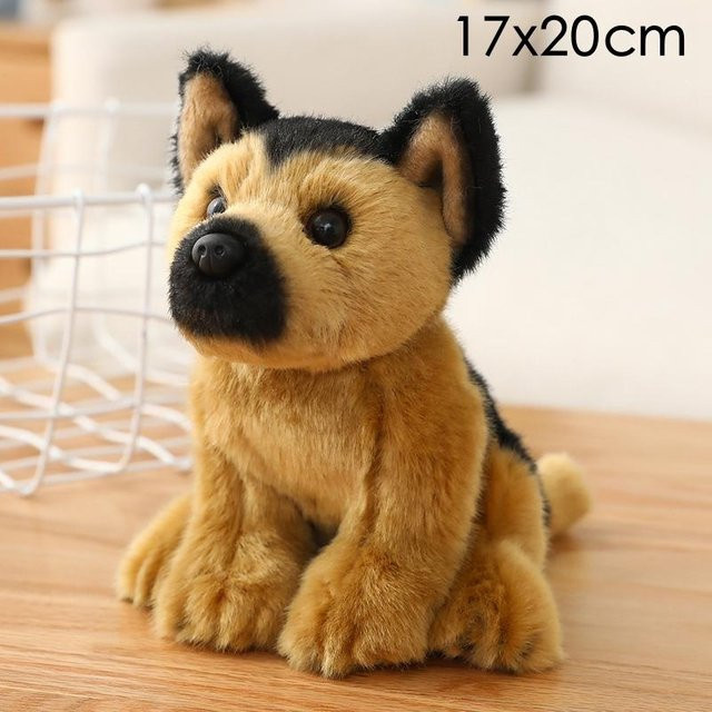 Yiran Health & Beauty Hunde Plüschtiere, Corgi Bulldogge Zwergspitz, Kuscheltier, Braun - Bild 1