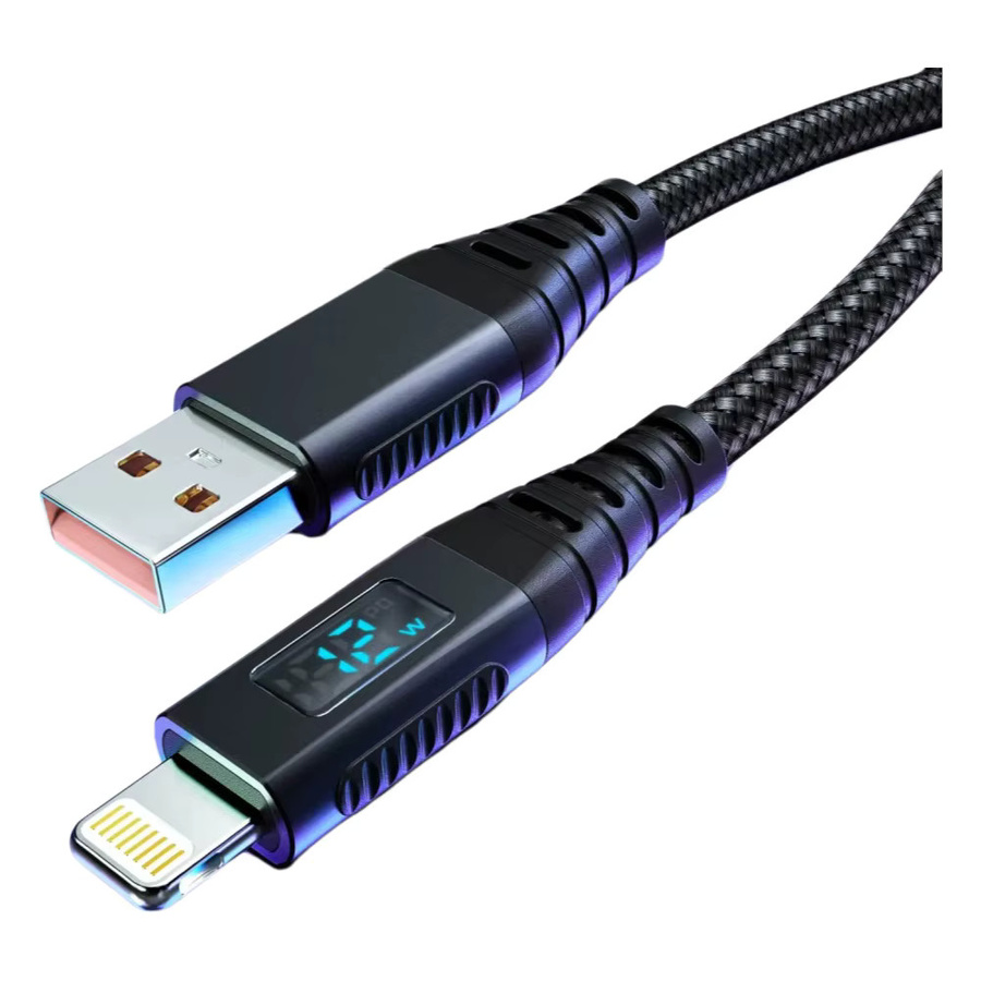LAIHONEN MFi-zertifiziertes USB-zu-Lightning Schnellladekabel in Schwarz, Länge: 1,8 m, für iPhone 14/13/12 Serie und Lightning-Geräte - Bild 7