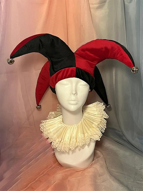 Mittelalterlicher Narrhut, Fantasy, Plüsch / Textil, Bunt / Mehrfarbig - Bild 1