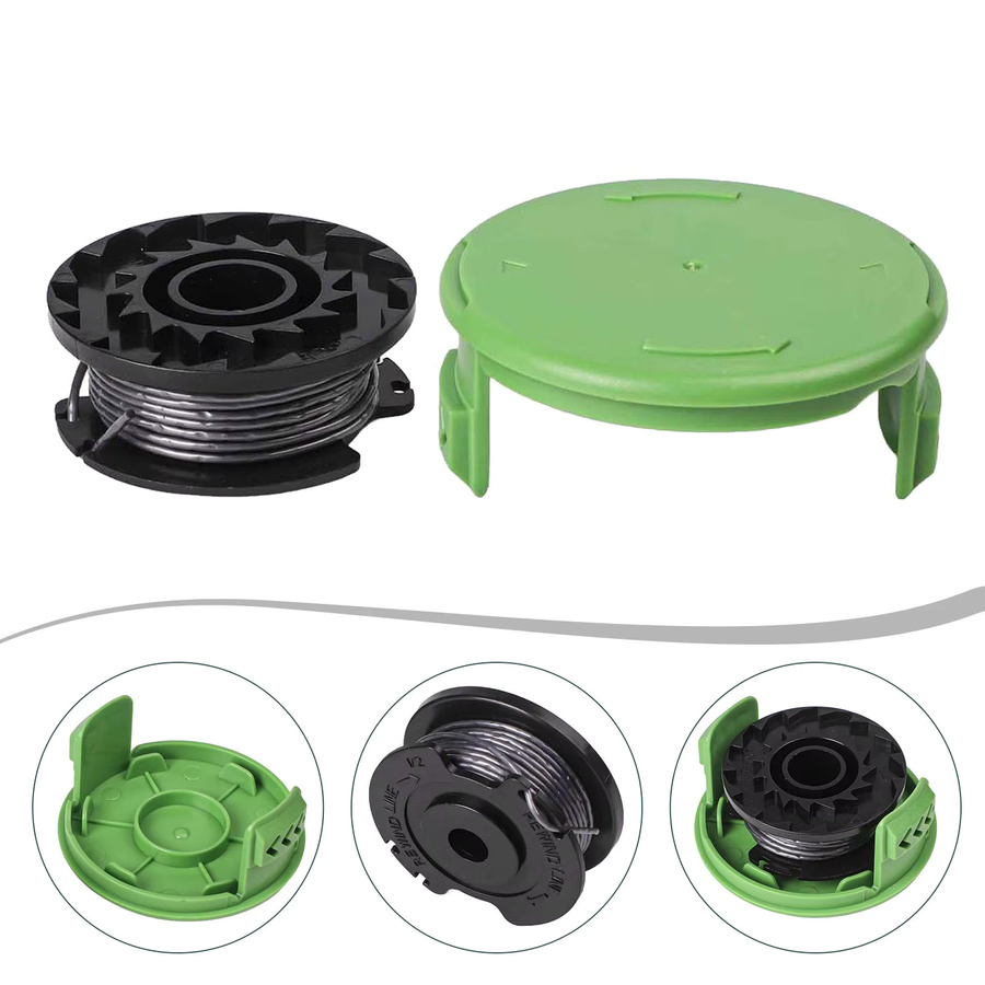 Greenworks Ersatzfaden-Set mit Spulen und Abdeckkappe für 24-V-Trimmer Modell 21287 - Bild 2