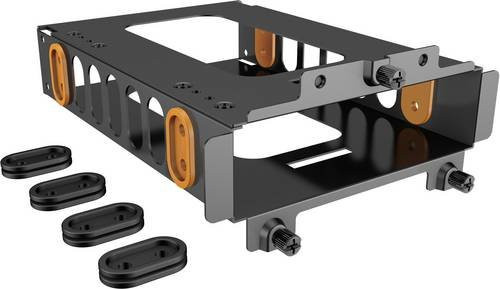 be quiet! HDD Cage PC-Festplattenkäfig in Schwarz und Orange - Bild 1