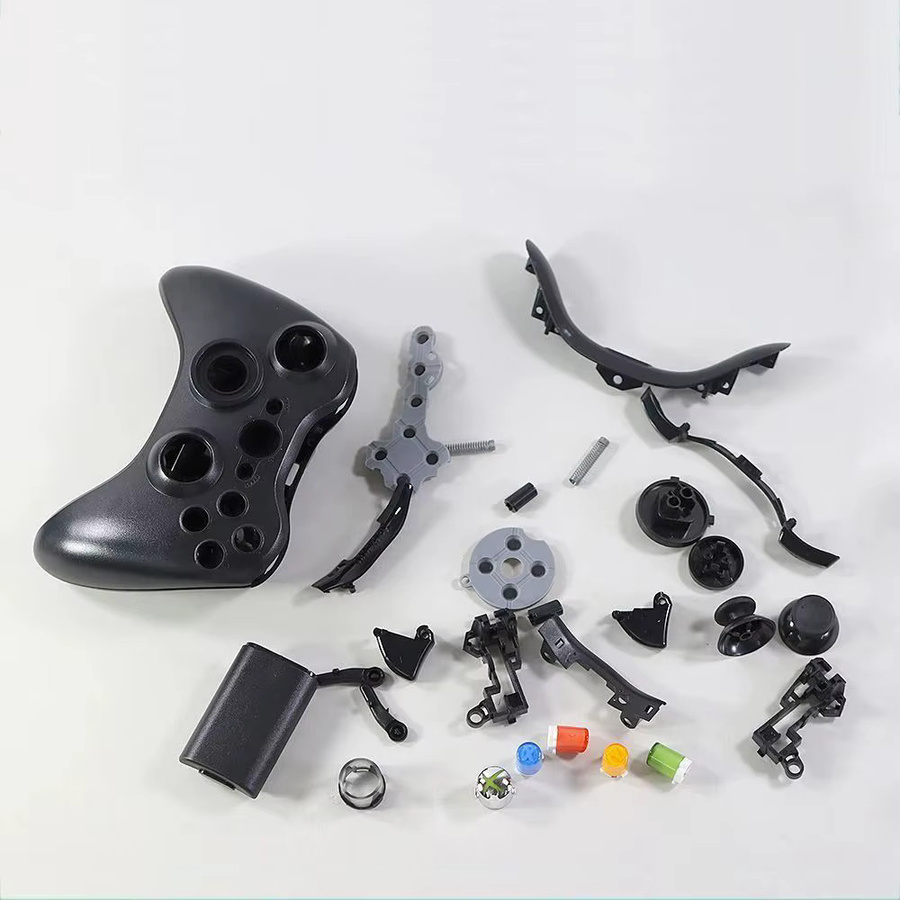 Microsoft Xbox 360 Wireless Controller Ersatzgehäuse Frontplatte Abdeckung in Schwarz - Bild 4