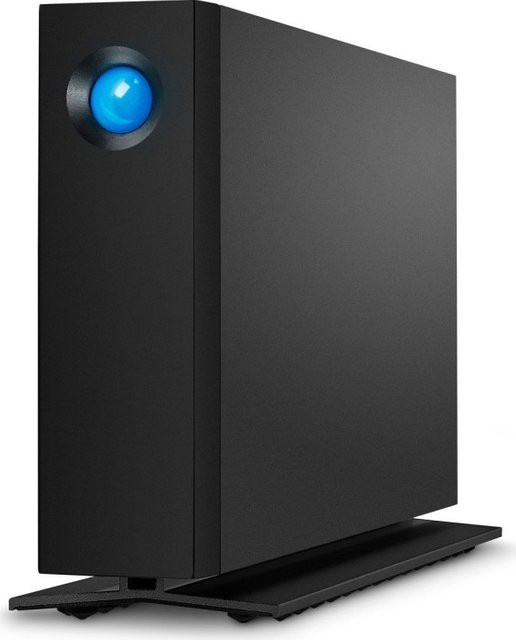 LaCie d2 Professional Externe 3,5 Zoll HDD mit 8 TB Speicherplatz und USB-C Anschluss in Schwarz/Grau - Bild 1