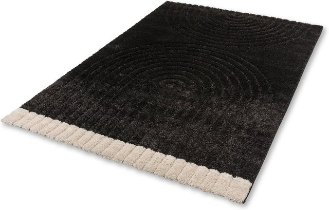 Schöner Wohnen Teppich Winsome Schwarz mit Hoch-Tief-Struktur B/T: 200 x 290 cm - Bild 1