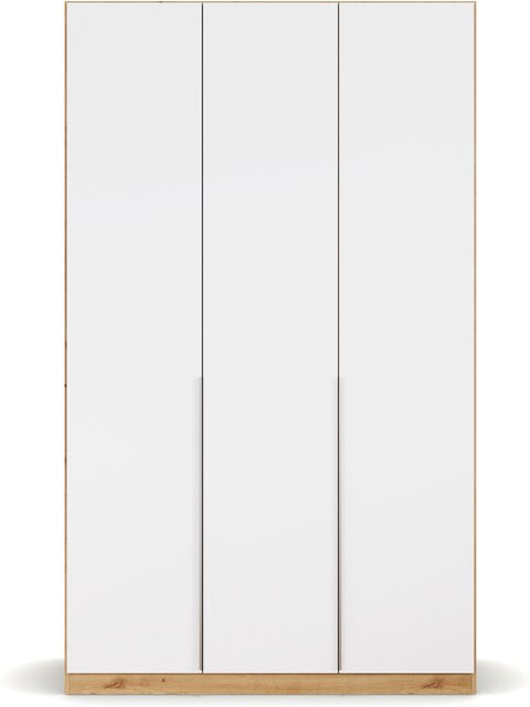 RAUCH Drehtürenschrank Alabama in Weiß und Eiche mit Schubkasteneinsatz und Kleiderstangen, B: 136 cm, H: 229 cm - Bild 1
