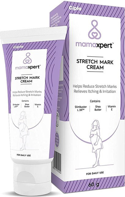 Cipla Mamaxpert Dehnungsstreifenentfernungscreme, 60 g, mit Kollagen, Niacinamid, Vitamin E - Bild 1