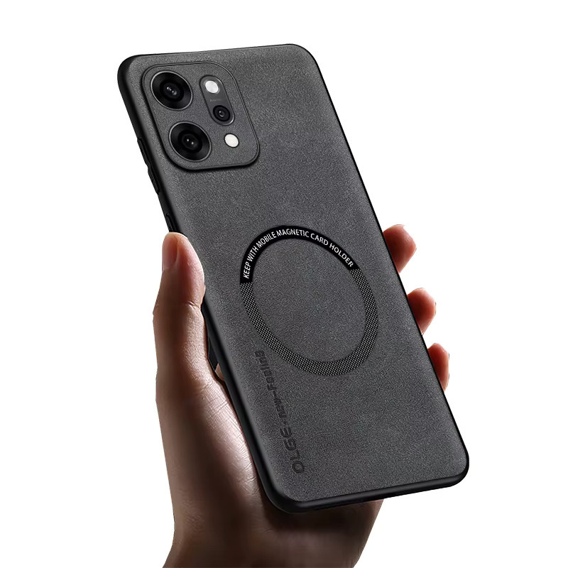 Retro Leder Soft Case für OPPO Reno, Find X und weitere Modelle mit magnetischer kabelloser Ladefunktion in Blau - Bild 2