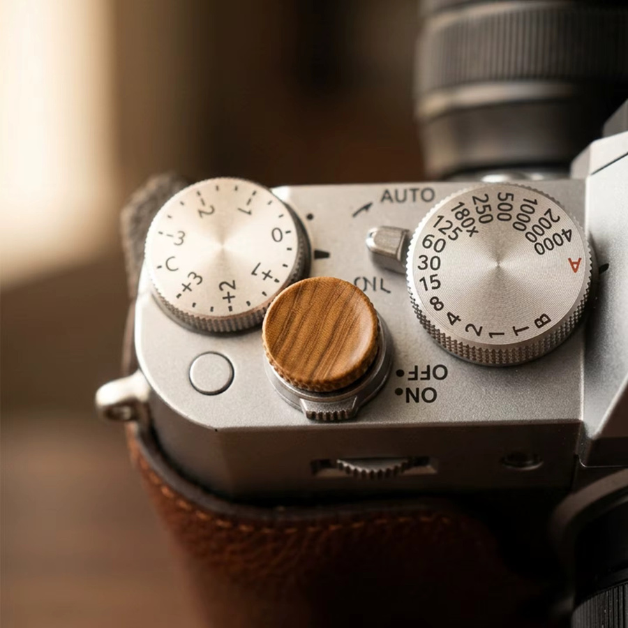 Aluminium-Auslöseknopf für Fujifilm X100V X100VI X-T5 X-T4 X-T30 II X-E4 in Braun - Bild 5