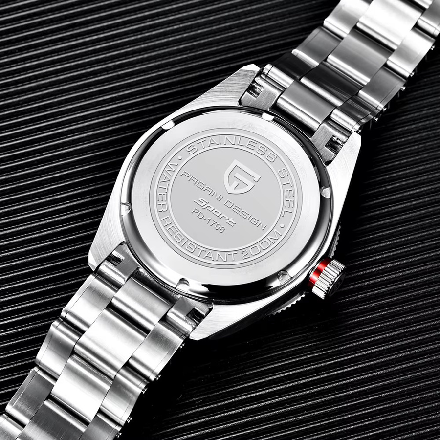 PAGANI DESIGN Armbanduhr GMT, Automatik, Edelstahl, Saphirglas, Herren - Bild 2