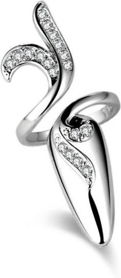 Nagelring Kristall, Zinklegierung, Silber, Damen - Bild 1