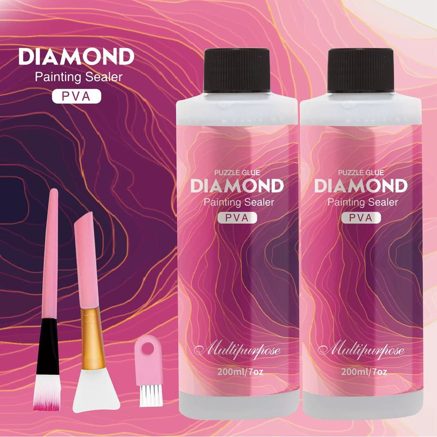 Diamant-Malerei-Versiegelung in Transparent für permanenten Halt und Glanzeffekt, 60 ml oder 200 ml - Bild 5