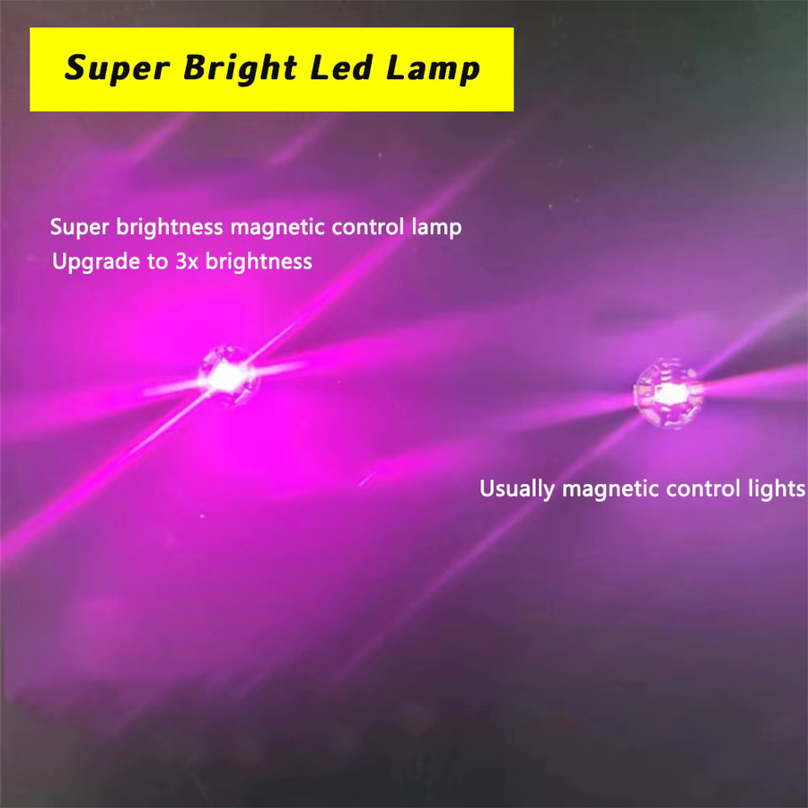 TERAYSUN 5er Set magnetisch gesteuerte LED-Lampen, kabelloses superhelles Licht für DIY-Modellbau inklusive Batterien - Bild 3