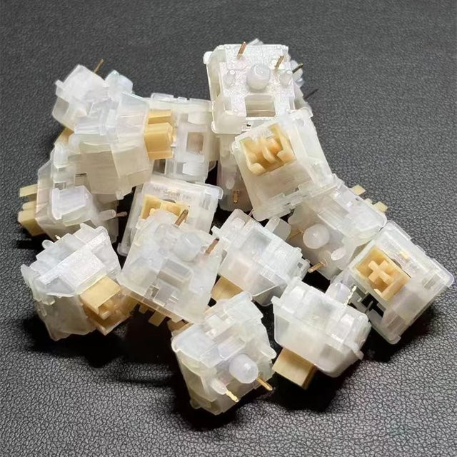 Outemu Yellow Jade Silent Switches 5-Pin RGB Tactile Hot Swap für mechanische Tastaturen - Bild 1