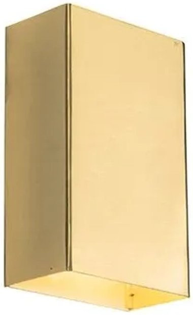 QAZQA Moderne Wandleuchte Otan S in Gold, 2-flammig, dimmbar, minimalistisches Design für Wohnzimmer, Flur und Küche - Bild 1