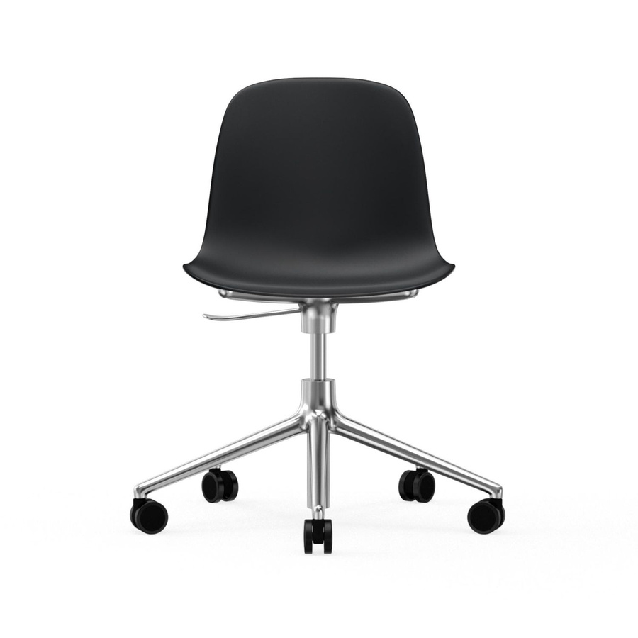 Normann Copenhagen Form Drehstuhl mit Rollen in Schwarz aus Aluminium und Polypropylen - Bild 2