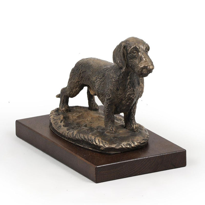 Art-Dog Hundestatue Rauhaardackel in Braun als dekorative Figur für Büro und Hundeshows - Bild 7