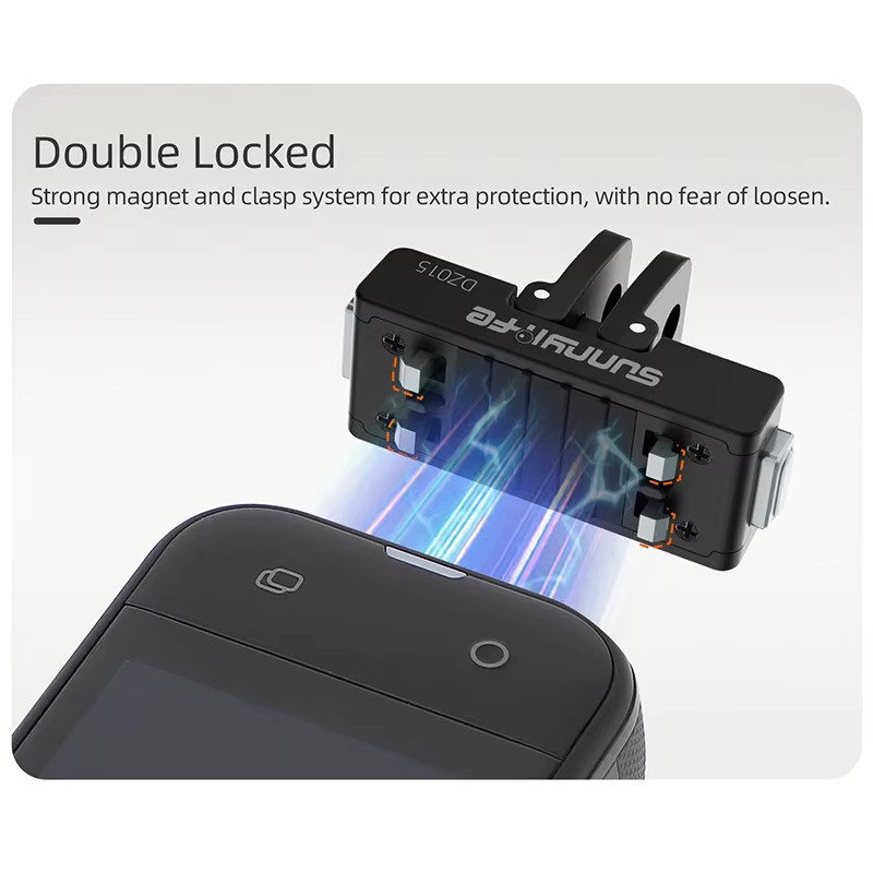 Magnetische Quick Release Halterung für Insta360 X5, Ace Pro 2, Ace und Ace Pro in Schwarz - Bild 3