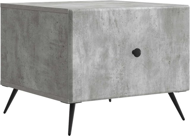 vidaXL Couchtisch in Betongrau aus Holzwerkstoff, B/T/H: 49 x 50 x 40 cm - Bild 1