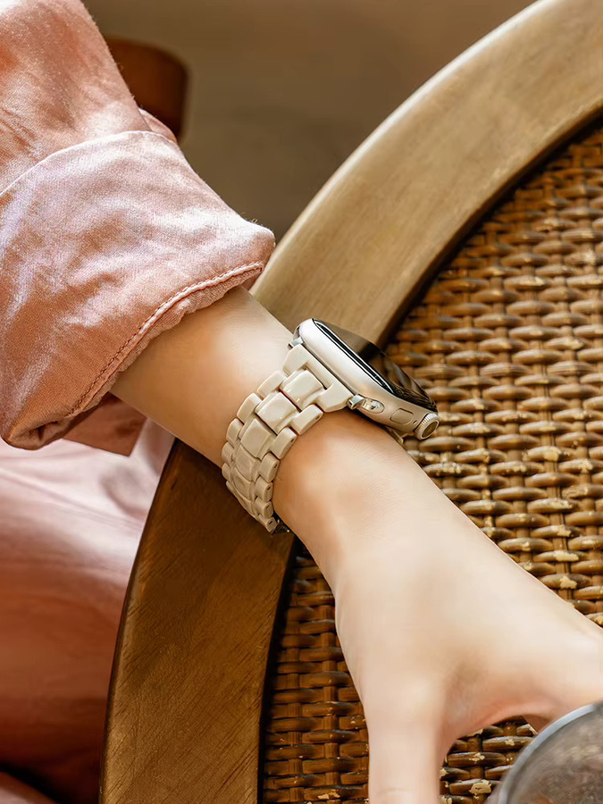 TINUORA Uhrenarmband Keramik, Weiß, Unisex - Bild 4