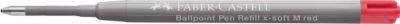 Faber-Castell Kugelschreibermine x-soft M in Rot mit 0,5 mm Strichstärke - Bild 1