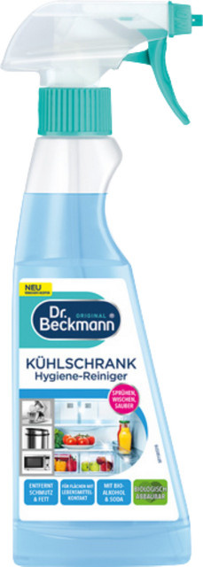 Dr. Beckmann Kühlschrank Hygienereiniger mit Pumpe, Blau, 250 ml - Bild 1