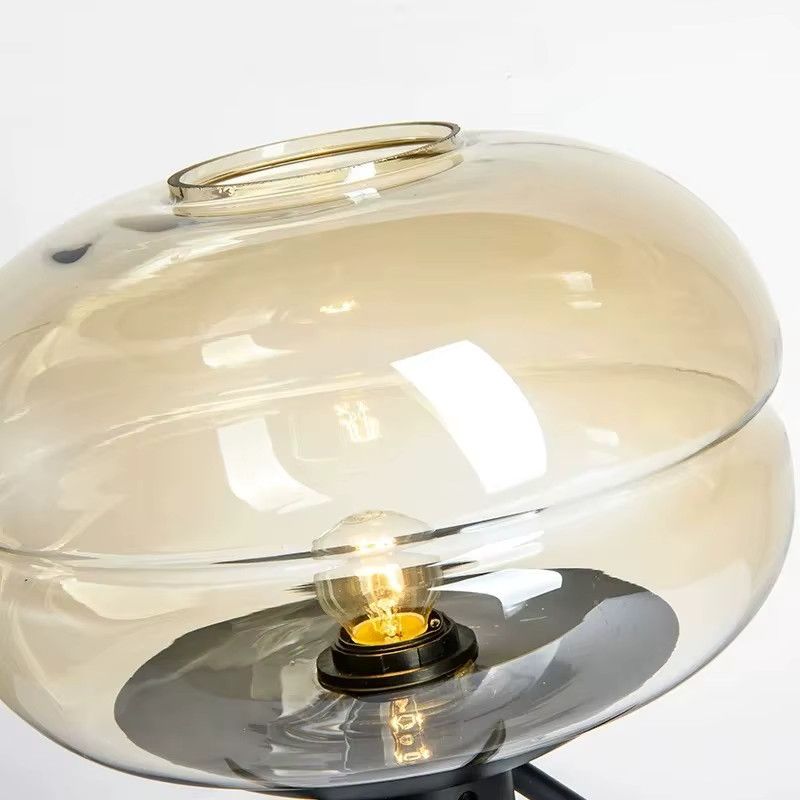 JIANKEXING Designer Postmoderne Kunstglas Nachttisch mit dekorativer Beleuchtung für Schlafzimmer und Wohnzimmer - Bild 4