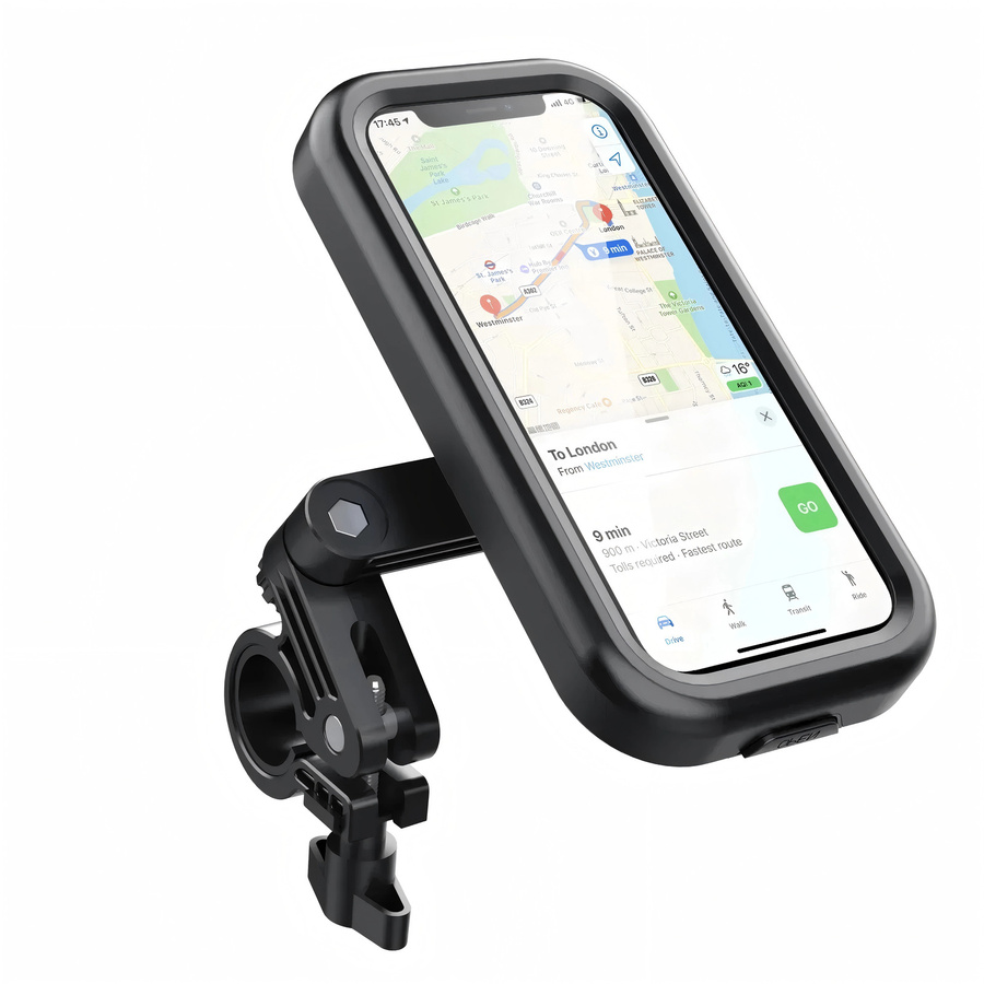 Universeller wasserdichter Fahrrad-Handyhalter in Schwarz mit 360 Grad Drehung und Verstellbarkeit für Smartphones von 4,7 bis 6,8 Zoll - Bild 4