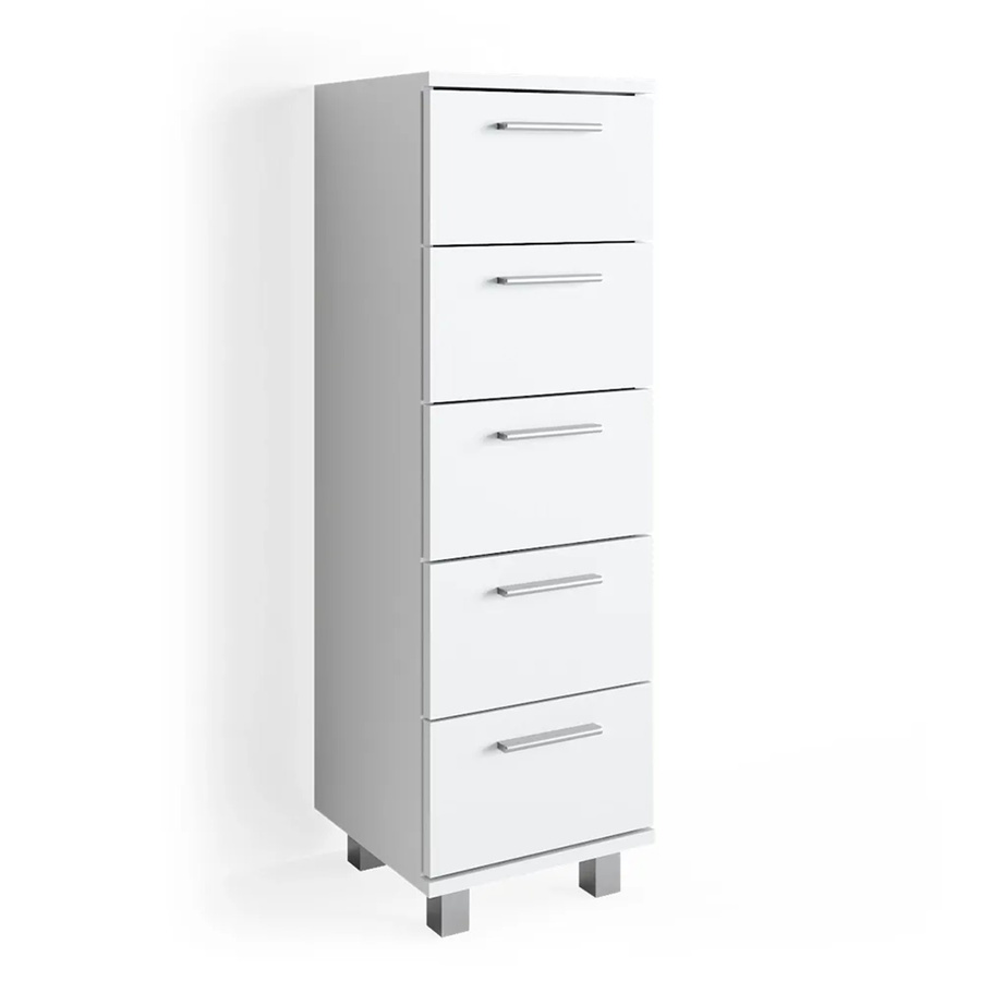 Vicco Badschrank Ilias Weiß Midischrank mit Breite: 30 cm und Höhe: 95 cm - Bild 2